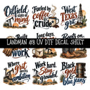 Landman UV DTF Decal sheets 14 Designs available