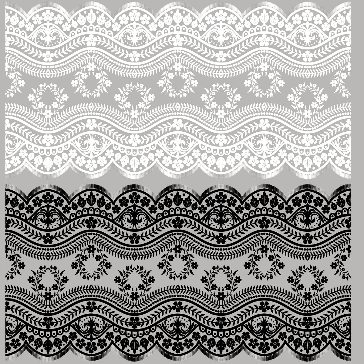Large Lace elements- 10x10 sheet UV DTF Decal sheet