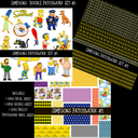 Simpsons Doodle Patchwork (2 variants)