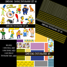 Simpsons Doodle Patchwork (2 variants)