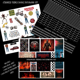 Stranger Things Doodle Patchwork Set