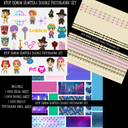 Kpop Demon Hunters Doodle Patchwork Set