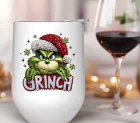 Sparkle Grinch UV DTF Decals