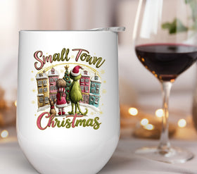 Small Town Christmas Grinch  UV DTF Decals