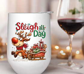 Sleigh all day UV DTF Decals