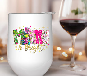 Merry and Bright Grinch UV DTF Decals