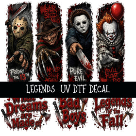 Legends UV DTF Decal sheets
