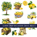 Lemon Drop Collection 3 UV Decal sheets to choose from
