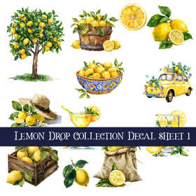Lemon Drop Collection 3 UV Decal sheets to choose from
