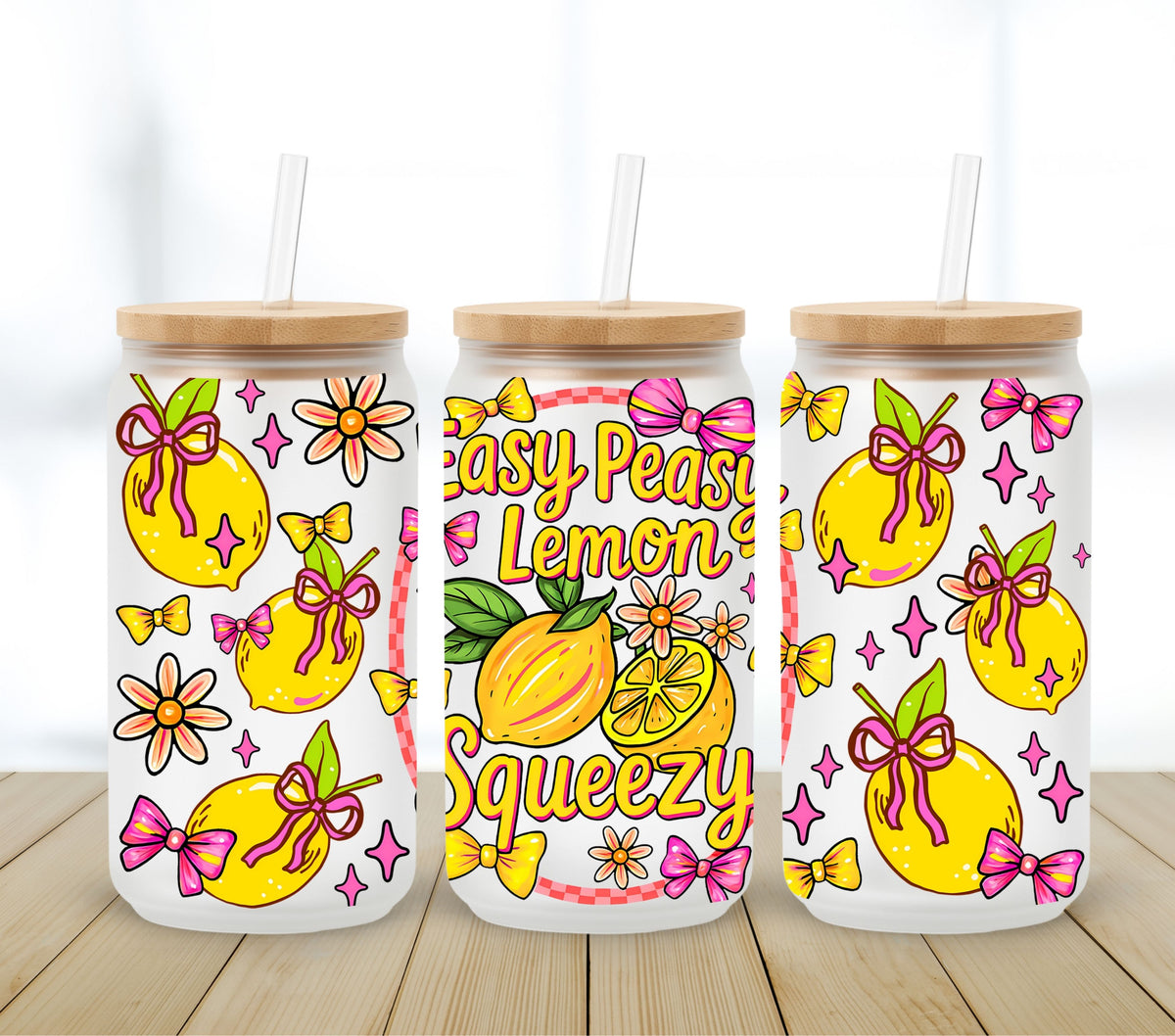 Lemon Squeezy UV DTF 16oz Libbey wrap