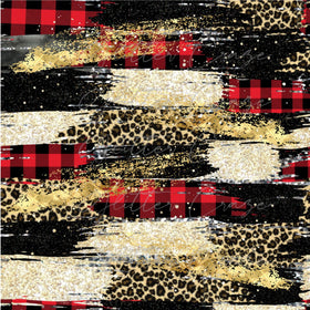 Leopard Plaid Splash Adhesive Vinyl