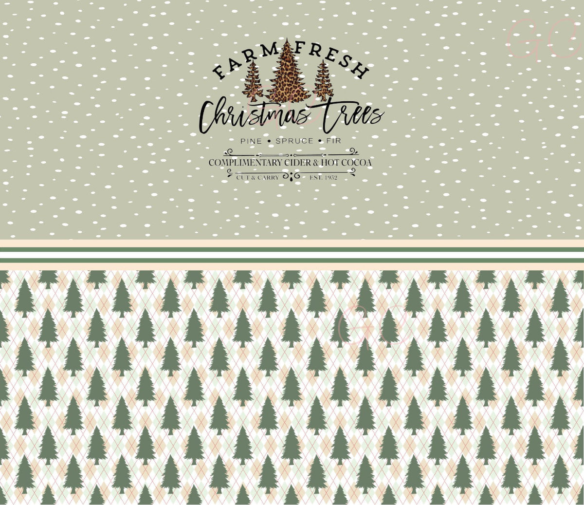 Leopard Christmas Download for 20oz Straight