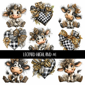 Leopard Highland UV Decal sheets 3 to choose from