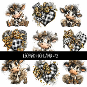 Leopard Highland UV Decal sheets 3 to choose from