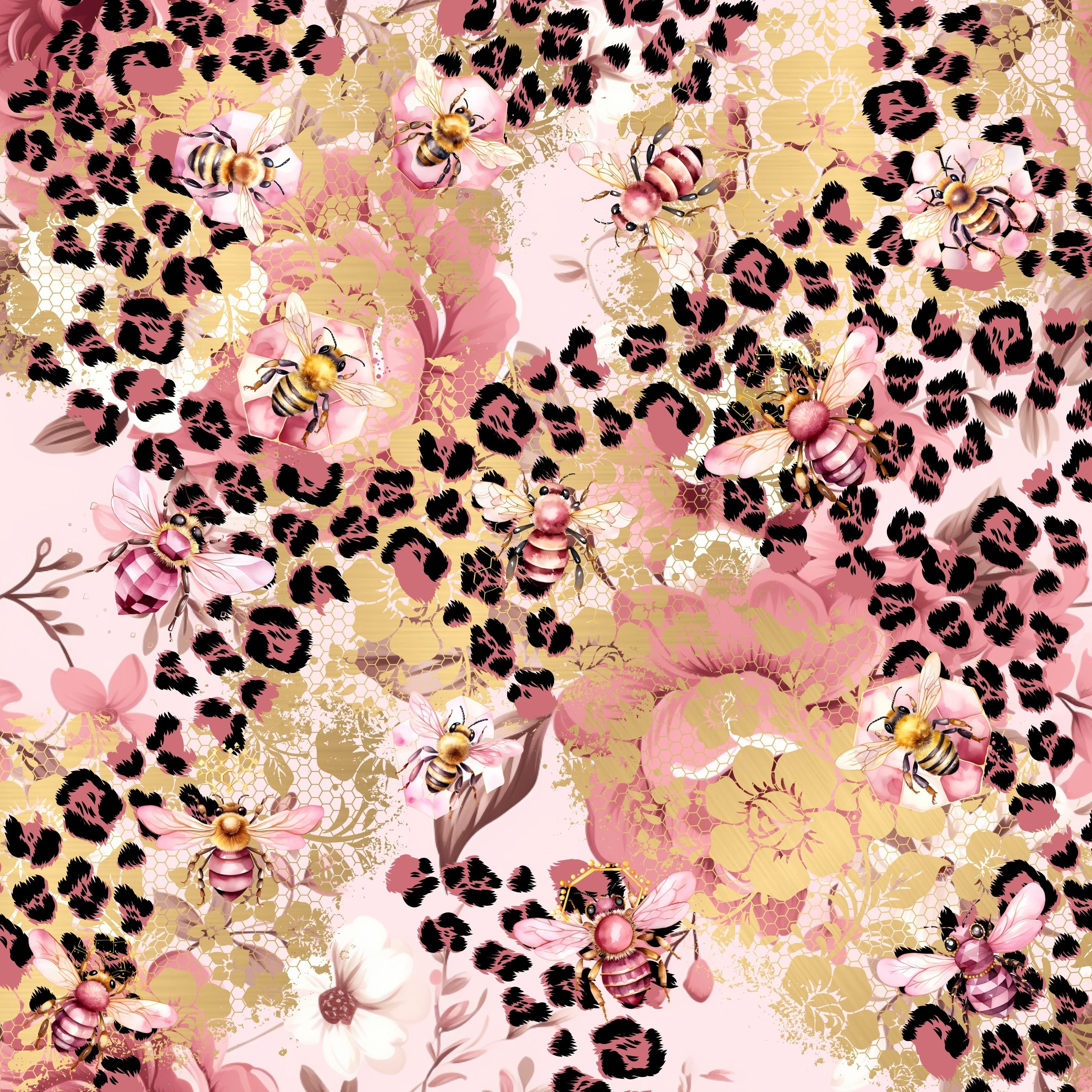 Leopard Lace and Bees 12x12 vinyl sheet 2 Designs available – Kraft Craze