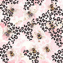 Leopard Lace and Bees 12x12 vinyl sheet 2 Designs available