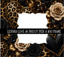 Leopard Love Precut Peek a Boo Frame vinyl tumbler wraps 5 designs