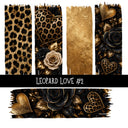 Leopard Love Torn Pages UV DTF Decal sheets 7 Designs available
