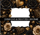 Leopard Love Precut Peek a Boo Frame vinyl tumbler wraps 5 designs