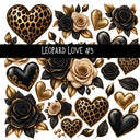 Leopard Love Torn Pages UV DTF Decal sheets 7 Designs available