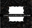 Leopard Love Precut Peek a Boo Frame vinyl tumbler wraps 5 designs