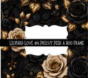 Leopard Love Precut Peek a Boo Frame vinyl tumbler wraps 5 designs