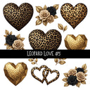Leopard Love Torn Pages UV DTF Decal sheets 7 Designs available