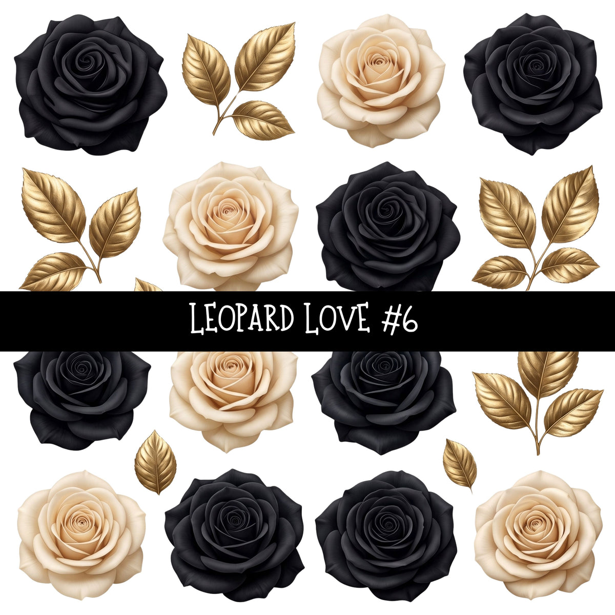 Leopard Love Torn Pages UV DTF Decal sheets 7 Designs available