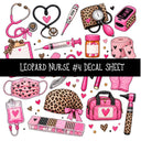 Leopard Nurse UV DTF Decal sheets 11 Designs available