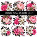 Leopard Nurse UV DTF Decal sheets 11 Designs available