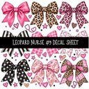 Leopard Nurse UV DTF Decal sheets 11 Designs available