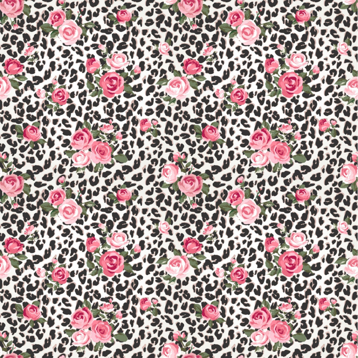 Leopard A La Rose - Adhesive Vinyl