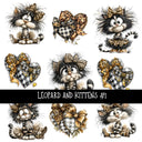 Leopard and Kittens UV Decal sheets 2 to choose from