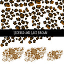 Leopard and Lace UV DTF Decal sheets 11 Color Options available