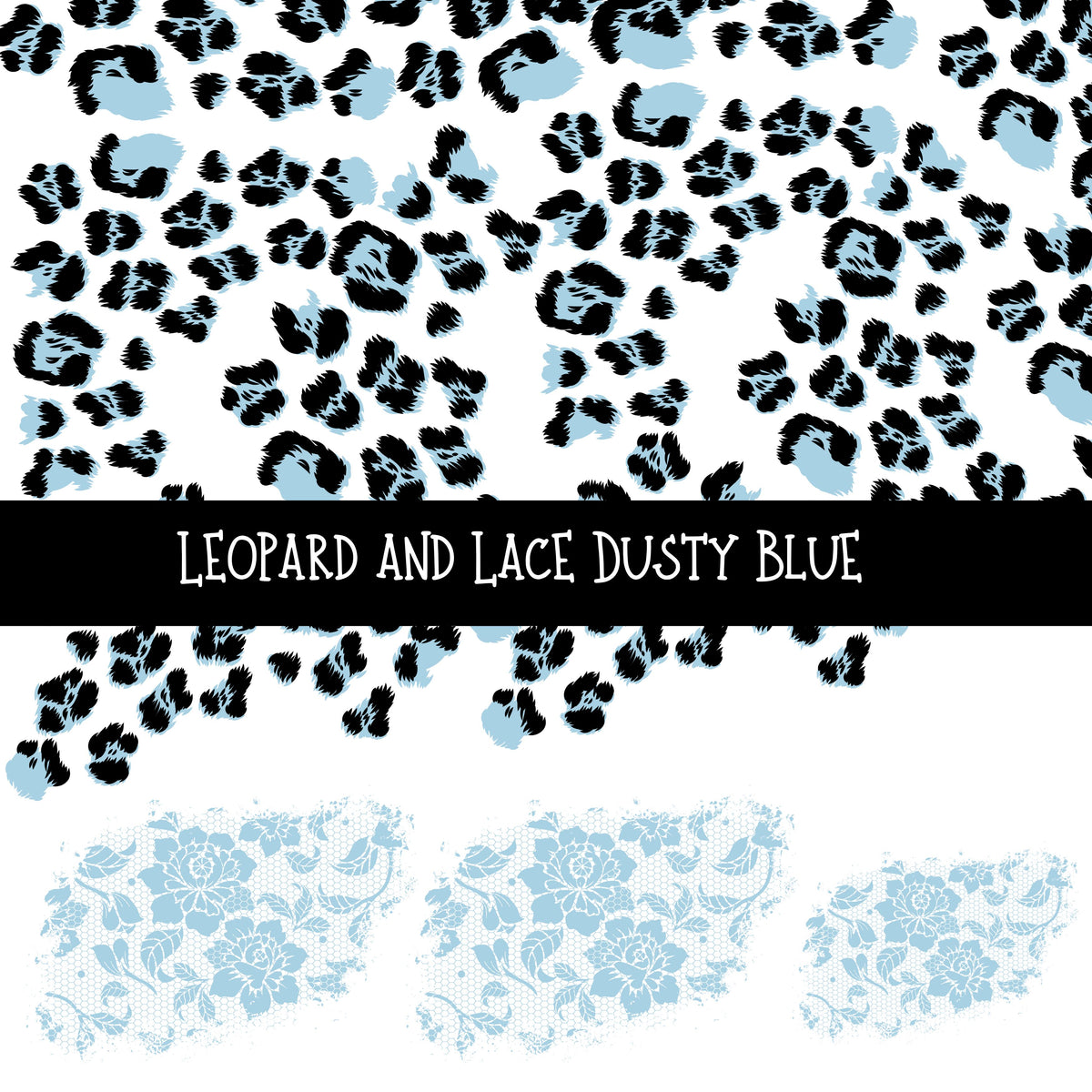 Leopard and Lace UV DTF Decal sheets 11 Color Options available