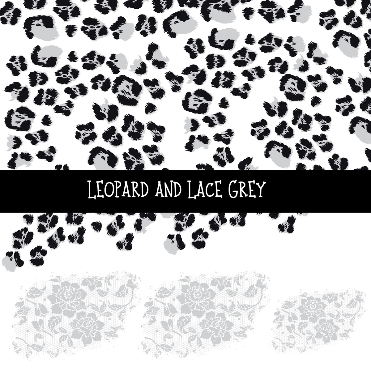 Leopard and Lace UV DTF Decal sheets 11 Color Options available