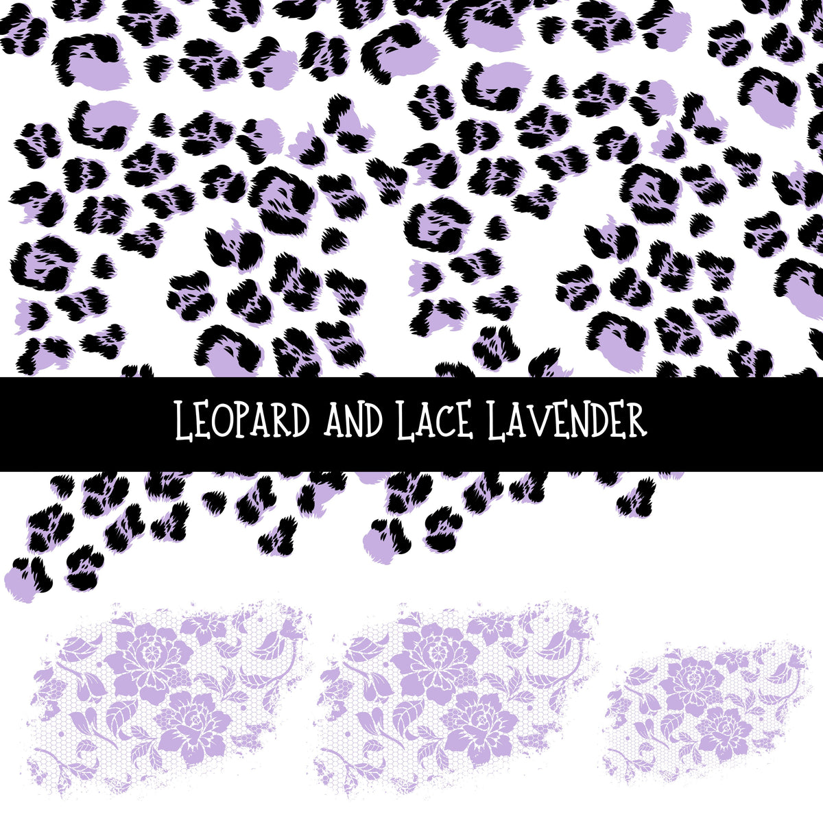 Leopard and Lace UV DTF Decal sheets 11 Color Options available