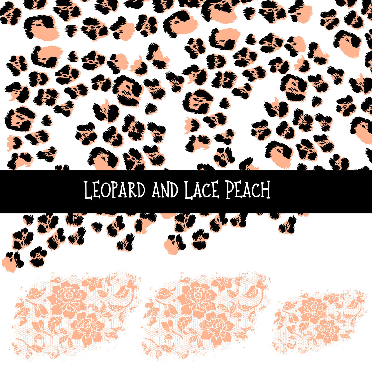 Leopard and Lace UV DTF Decal sheets 11 Color Options available