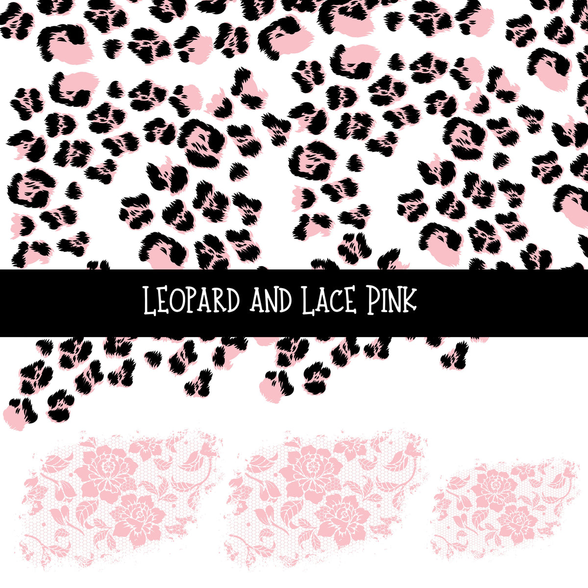 Leopard and Lace UV DTF Decal sheets 11 Color Options available