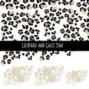 Leopard and Lace UV DTF Decal sheets 11 Color Options available