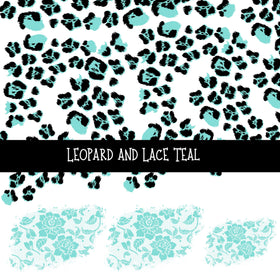 Leopard and Lace UV DTF Decal sheets 11 Color Options available