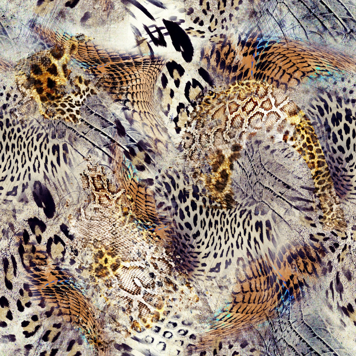 Leopard Snakeskin Print - Adhesive Vinyl
