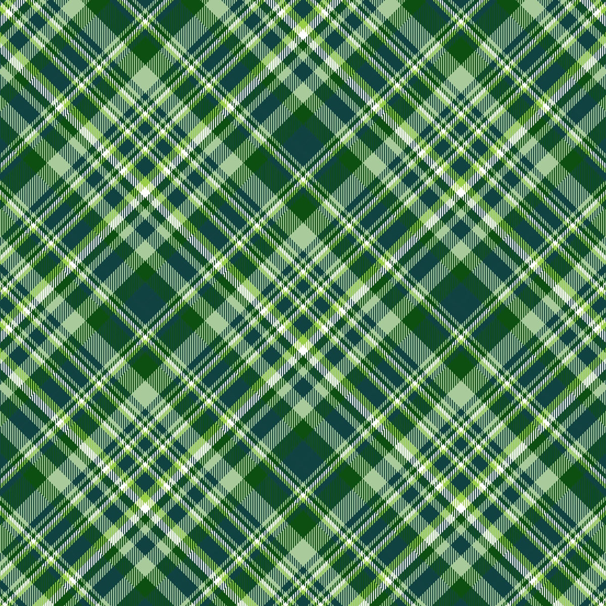 Leprechaun Plaid - Adhesive Vinyl