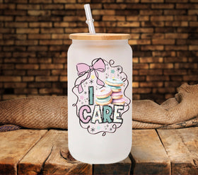 I Donut Care UV DTF Decals