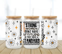Strong Women UV DTF 16oz Libbey wrap