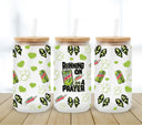 Running on Mt. Dew and a prayer UV DTF 16oz Libbey wrap