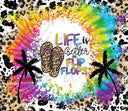 Life is Better in Flip Flops Adhesive Vinyl Wrap