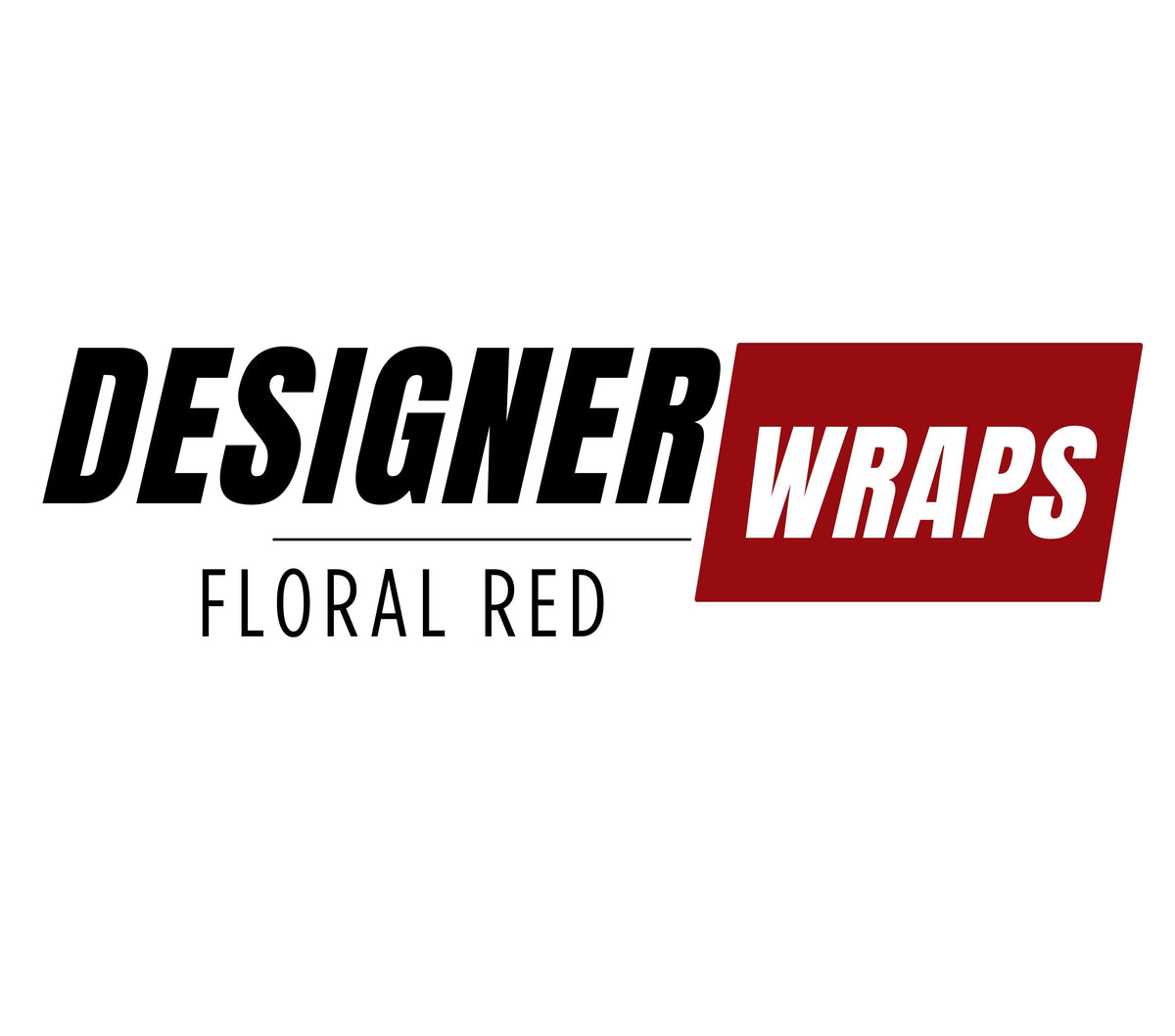 Designer Floral Red Vinyl tumbler wraps