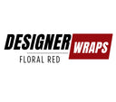 Designer Floral Red Vinyl tumbler wraps