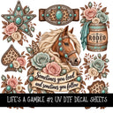 Life's a Gamble UV DTF Decal sheets 2 Designs available